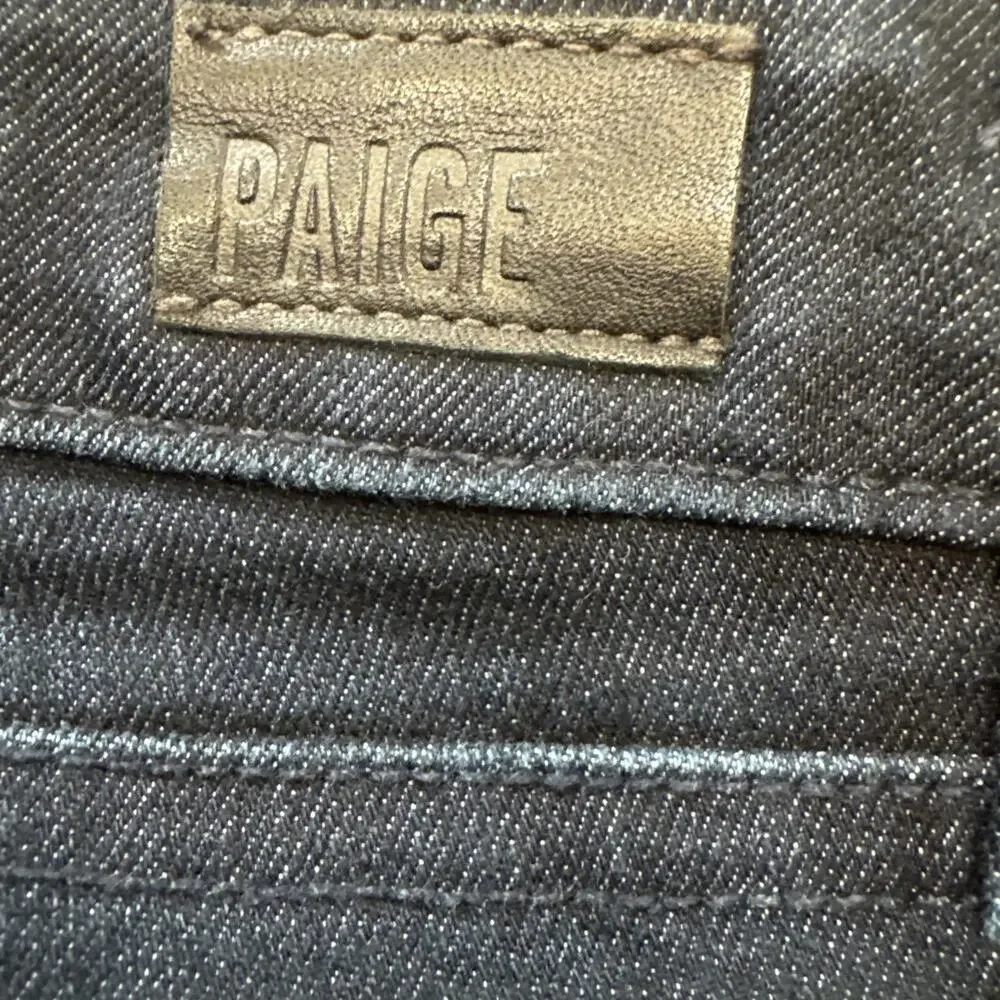 PAIGE Skyline‎ Straight Jeans Dark Indigo Blue Stretch Denim Womens 28